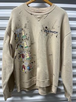 Custom Made Deathwish Skateboard Sweatshirt XL
