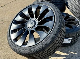 FREE DELIVERY 4x New Black Wheels for Tesla Model Y Performance Style TURBINE 255/35R21 & 275/35/21
