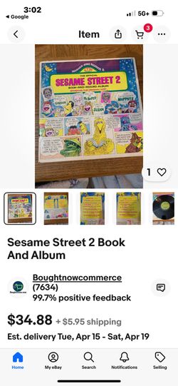 Sesame Street two book and record album