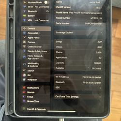 iPad Pro 11in 2nd gen 128gb