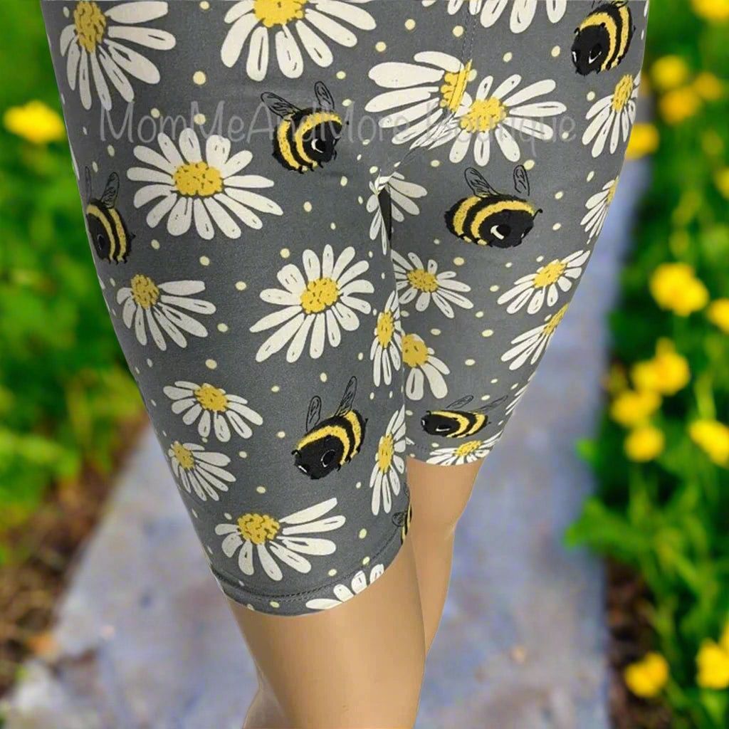 NEW Womens Bee Biker Shorts (many sizes) Buttery Soft High Waisted