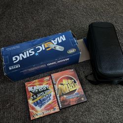 Magic Sing Enter Tech Karaoke Wired Microphone Booklet Box Working