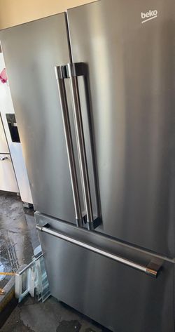 Beko 3 Door Stainless Steel Fridge
