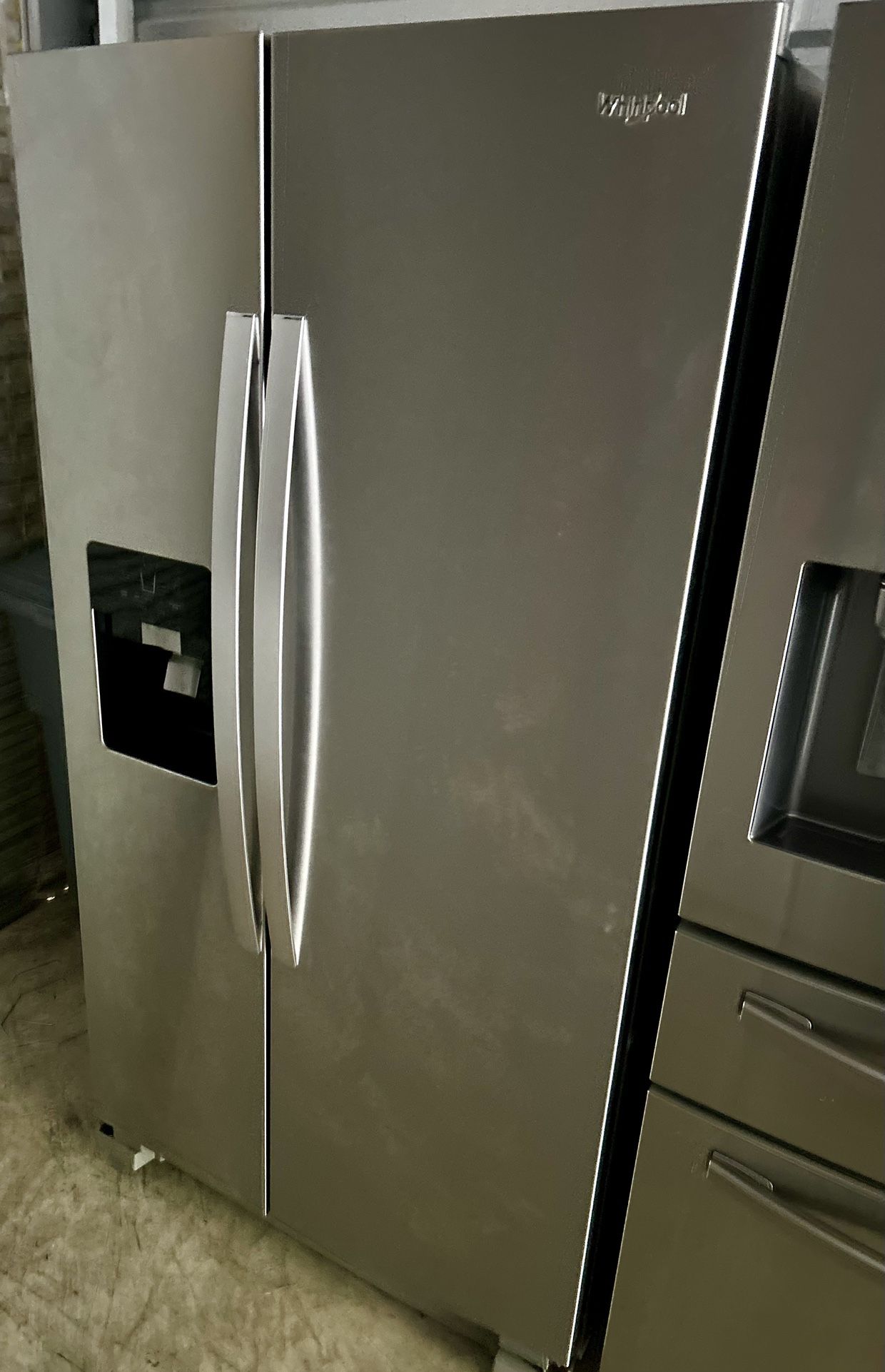 Whirlpool Side By Side Refrigerator (Stainless Steel)