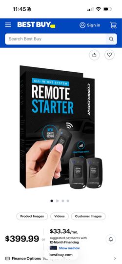 Compustar 1-way Car Remote Start System