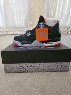 2019 NIKE AIR JORDAN 4 RETRO BRED DEADSTOCK