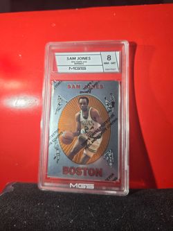 1996 Topps Sam Jones HOF Celtics Reprints MGS 8 NM-MT Basketball