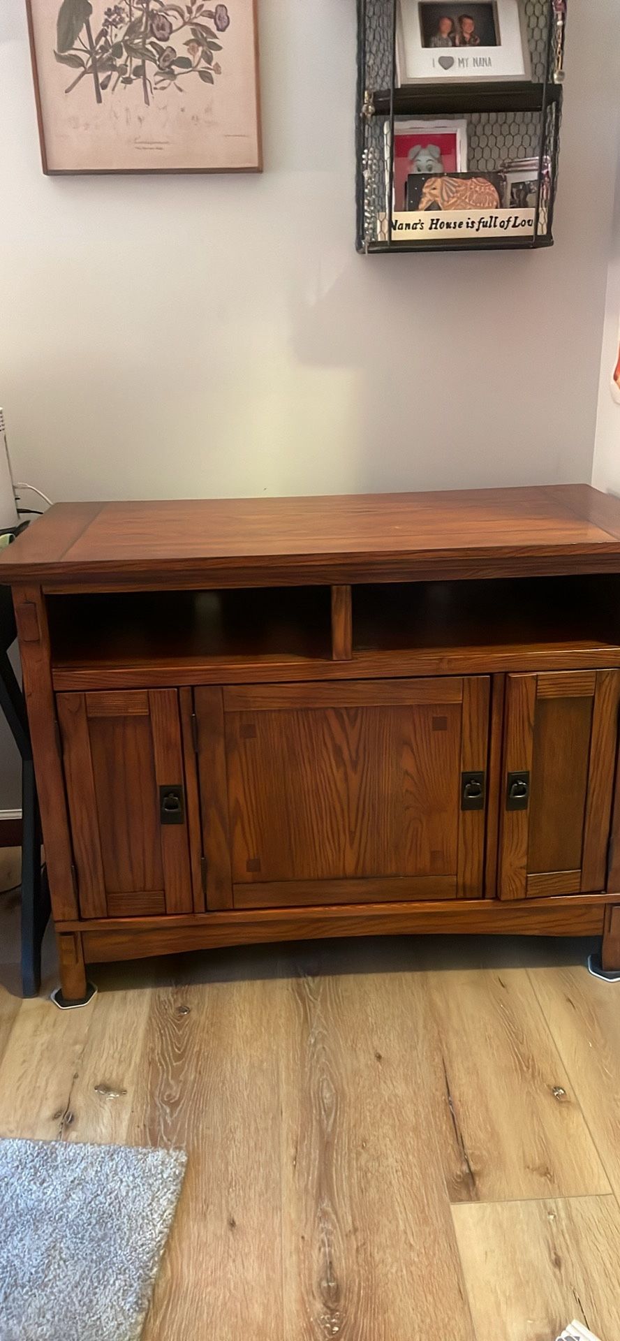 Ashley Signature Counsel for TV . Lots of storage ( Cloths, Books, Games)