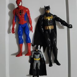 Spider-Man and Batman Action Figures