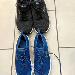 Under Armour And Skechers Men's Tennis Shoes, Size 12