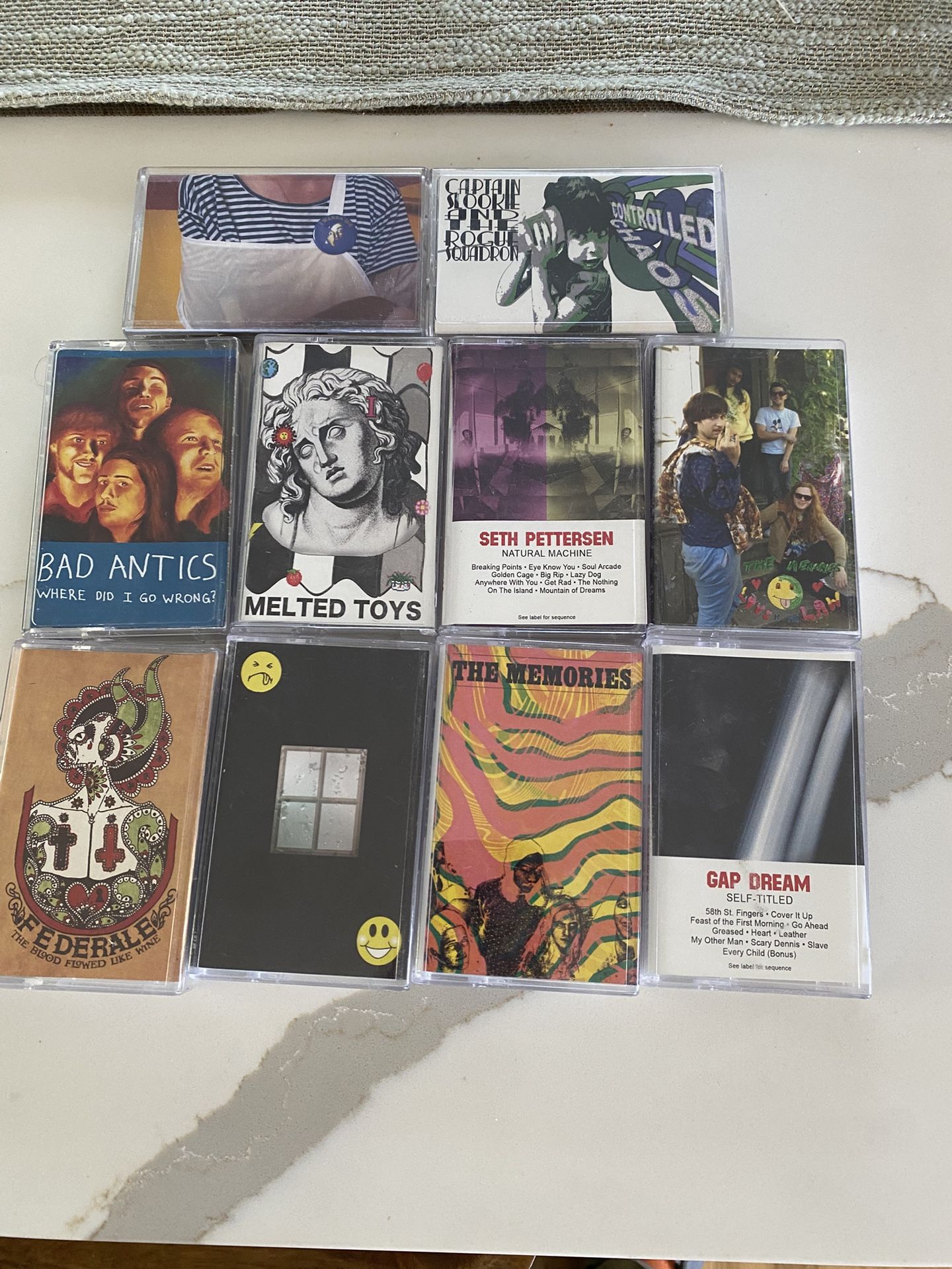 Vintage Burger Records Cassette Set of 10