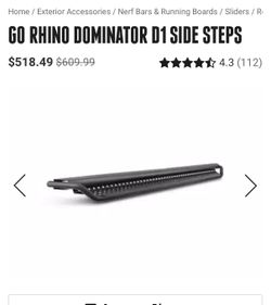 Go Rhino Dominator D1 Sidesteps