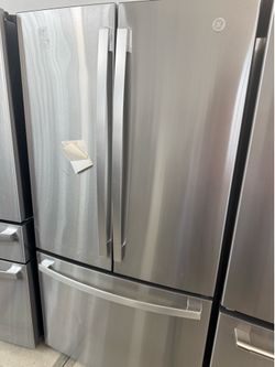 GE stainless steel refrigerator French door