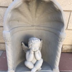 New Angel Made Out Of Cement Beautiful Yard Decoration 