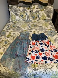 2 girls size small dresses