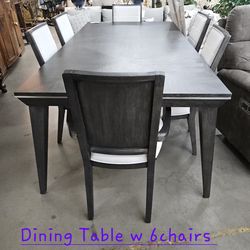Dining Table w6 chairs 1 leafWe are located at 2811 East Bell road. Another Time Around Furniture.