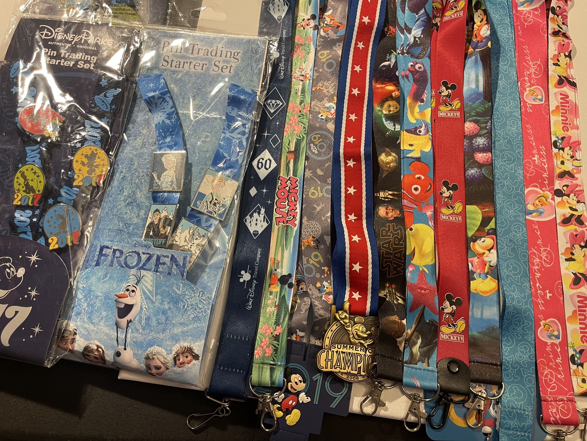 DISNEY LANYARDS-COMES WITH 2 OFFICIAL PINS - SAVE $$ VS BUYING AT PARY