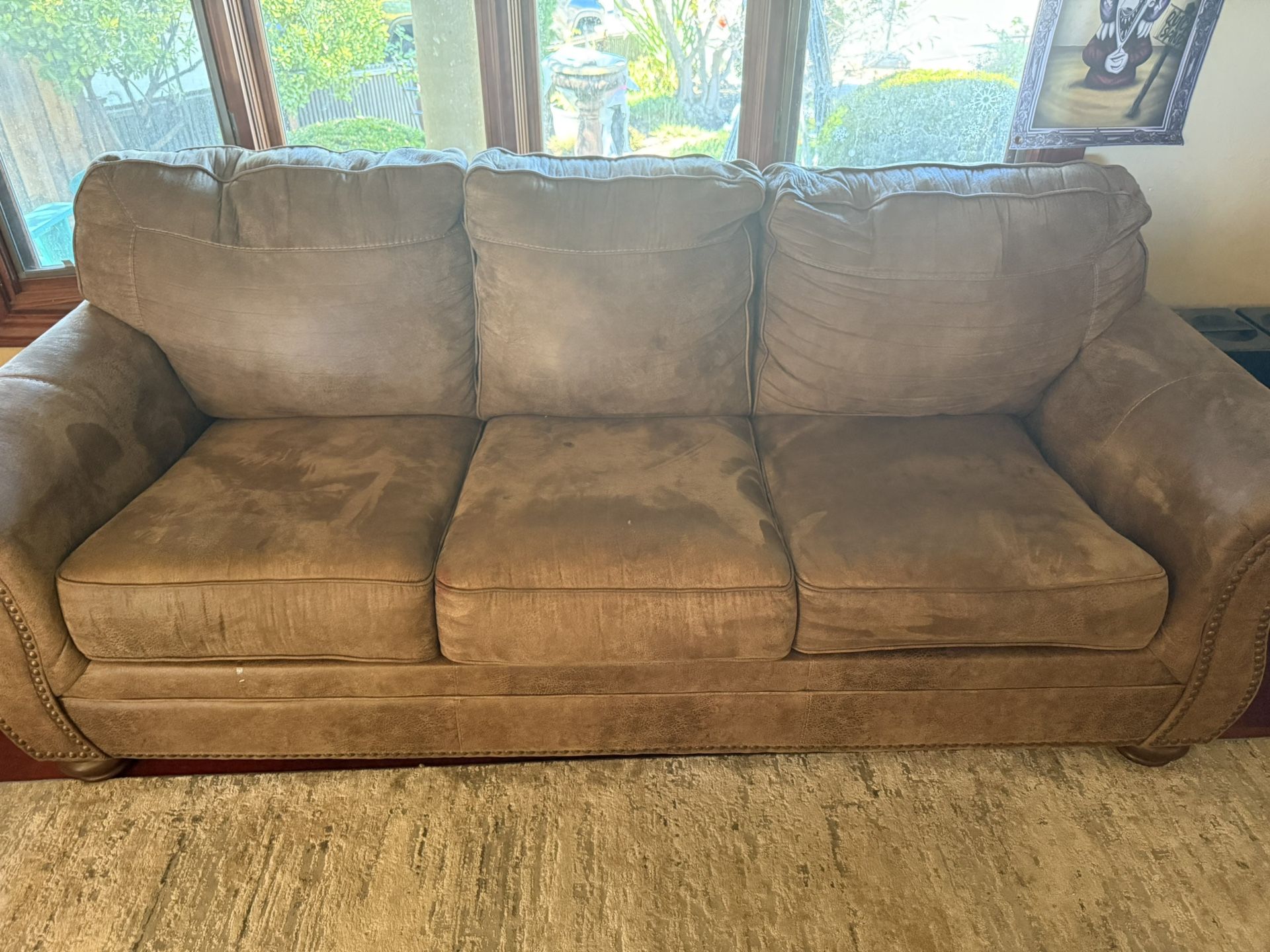 Ashley Signature Couch With Queen Sleeper