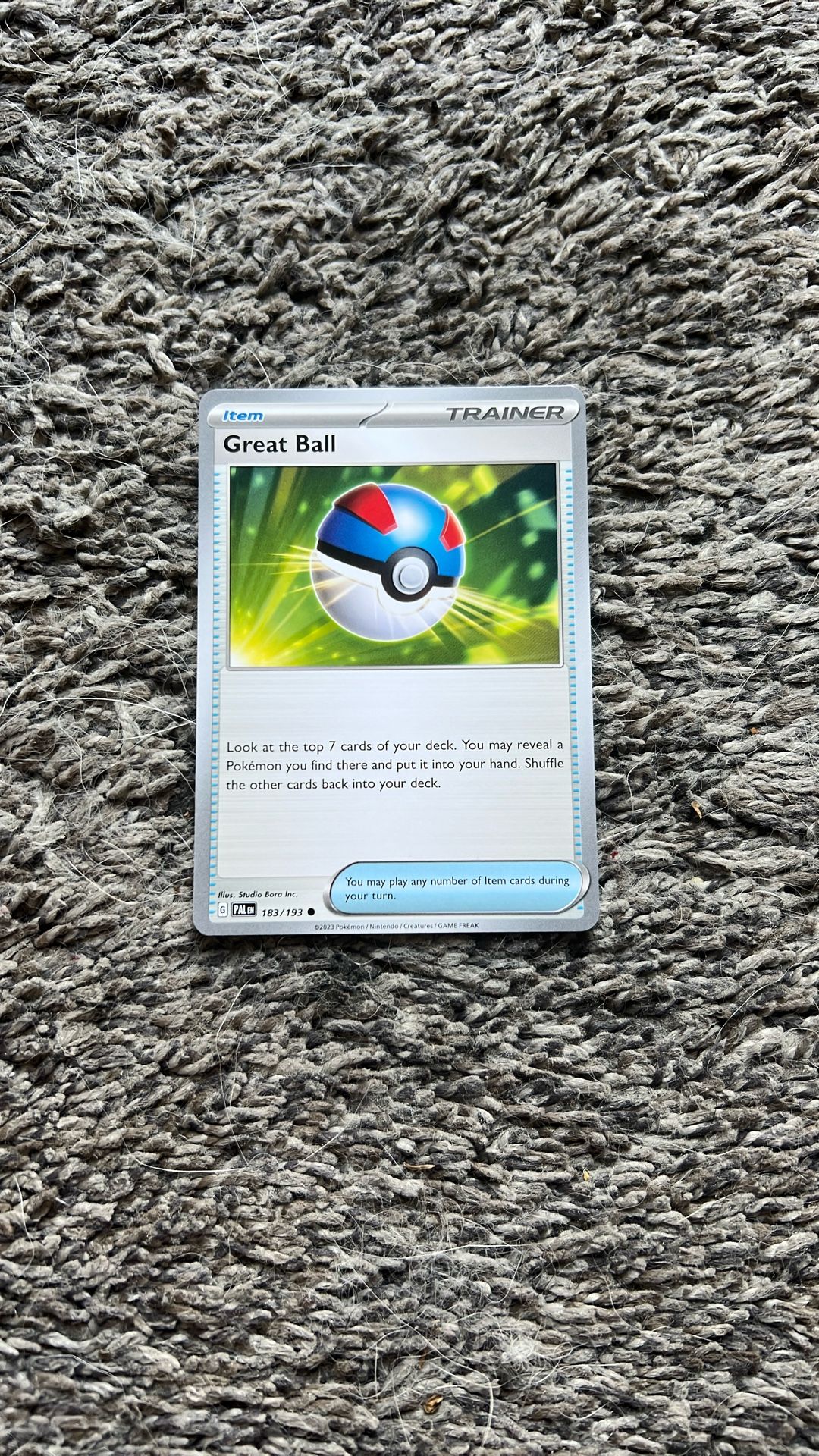 2023 Pokémon Great Ball Card