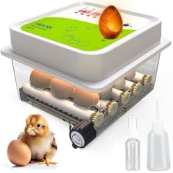 “New”12 Egg  Incubator “Automatic Egg Turner And Humidity Control (retail$69)