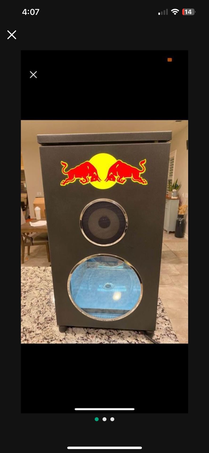 mini refrigerator Red Bull
