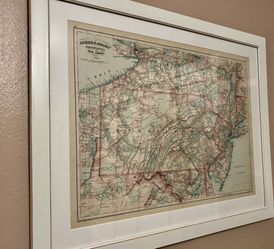 📍🗺️ Original 1872 Pennsylvania/New Jersey Map