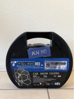 KN90 Snow Chains – 12mm Steel, New  / Cadenas de nieve KN90 – acero 12mm, nuevas