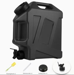 3.2-gallon Extra-large Capacity Water Bucket With A Spout, BPA-free Water Bottle, Black Water Reservoir A Versatile Emergency Water Storage Container 