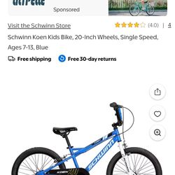 Red schwinn kids bike