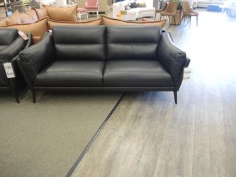 Leather Sofa - Black | Couch | Living Room Couch