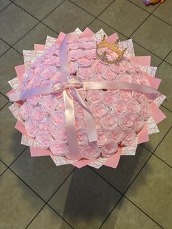 Xtra large Pink glitter ramo