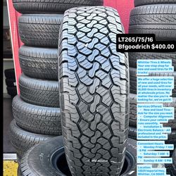 LT265/70/16 Bfgoodrich 