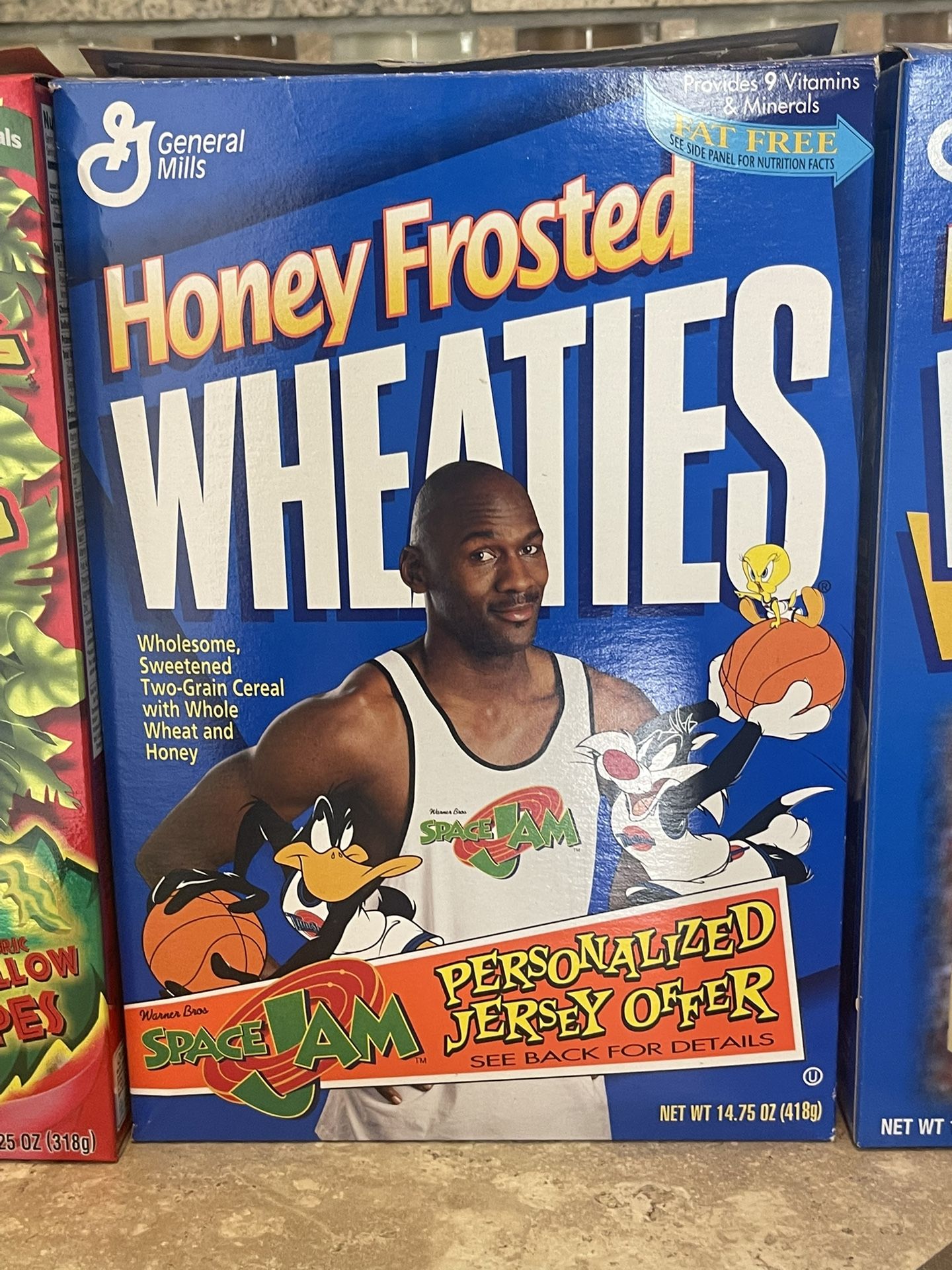 Collectible cereal boxes