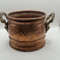 Solid Copper with Brass Ornate Lion Handes