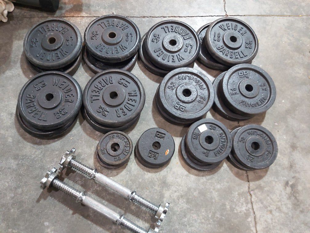 Weights And Dumbbells 200lb, $160