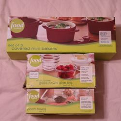 Food Network Prep Bowls And Mini Cookware
