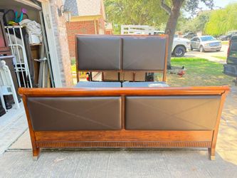 King size bed frame and 2 box spring