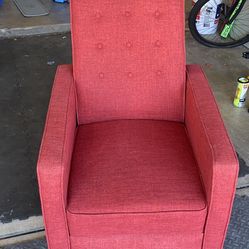Red Christmas Chair . Recliner. Perfect Condition 