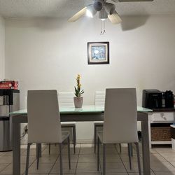 Glass Table Set