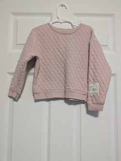 Easy Peasy Soft Pink Quilted Top with Motivational Patch Girls Size 4T
