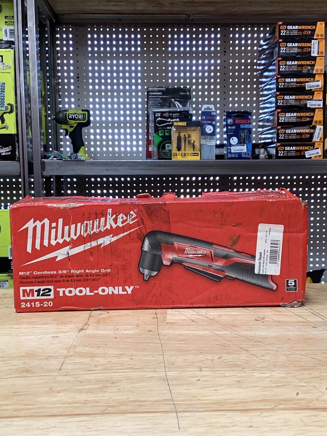 Milwaukee M12 12V Lithium-Ion Cordless 3/8 in. Right Angle Drill (Tool-Only)