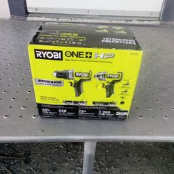Ryobi 18v BRUSHLESS 2-tool Combo Kit (Brand New!!)
