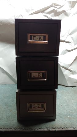 Card file boxes