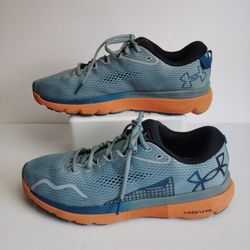 Under Armour Men's Hovr Infinity 5 Athletic Running Shoes Blue Orange Size 11.5