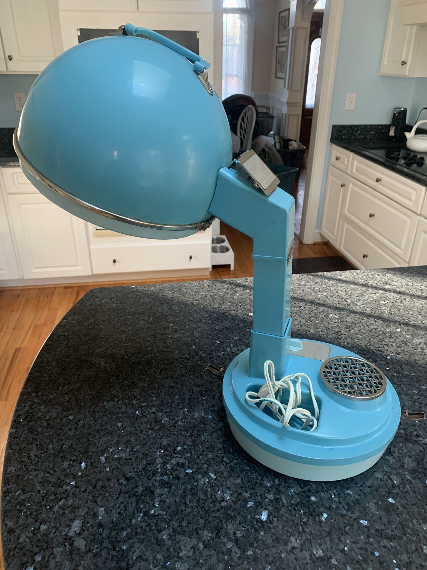 Vintage Lady Schick Portable Consolette Hair/Wig Dryer Model 307 Aqua/Blue WORKS