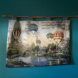 Hot Air Balloon Biblical Wall Decoration