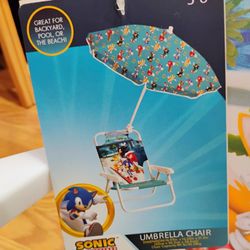 Sonic The Hedgehog Lounge Chair With Umbrella 