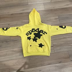 YELLOW AND BLACK SPIDER HOODIE