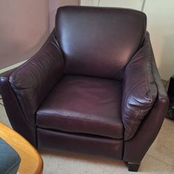 100% Genuine Leather Armchair