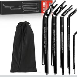 42400 Style Air Line Disconnect Tool Set Double-Ended Air Brake Line Disconnect Kit for Semi Trucks, Diesel Mechanics, and Heavy-Duty Air Systems (1/8